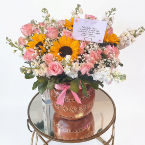 ramo propuesta real rosa