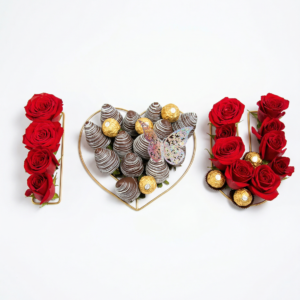 luxury box – ferrero rocher & rosas en cofre negro