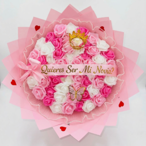 bouquet "realeza de ensueño" – edición especial propuesta con rosas eternas tricolores