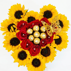 luxury box – ferrero rocher & rosas en cofre negro