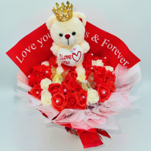 bouquet "osito amor real"
