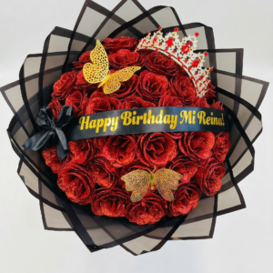 bouquet crimson queen birthday