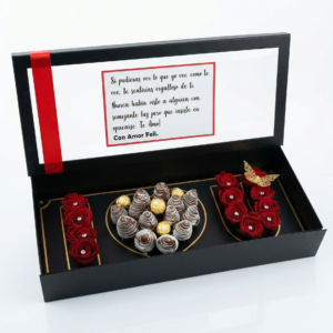 rosas premium, ferrero & globo de autor