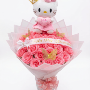 bouquet hello kitty real love