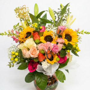 ramo majestic white & gold