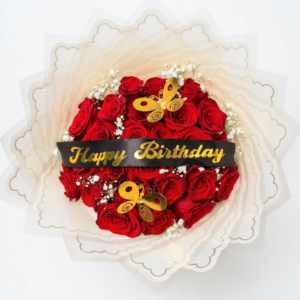 ramo propuesta real rosa