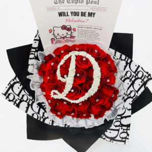 ramo propuesta real rosa