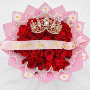 gran corazón imperial de lujo: rosas rojas, ferrero rocher y mariposas doradas